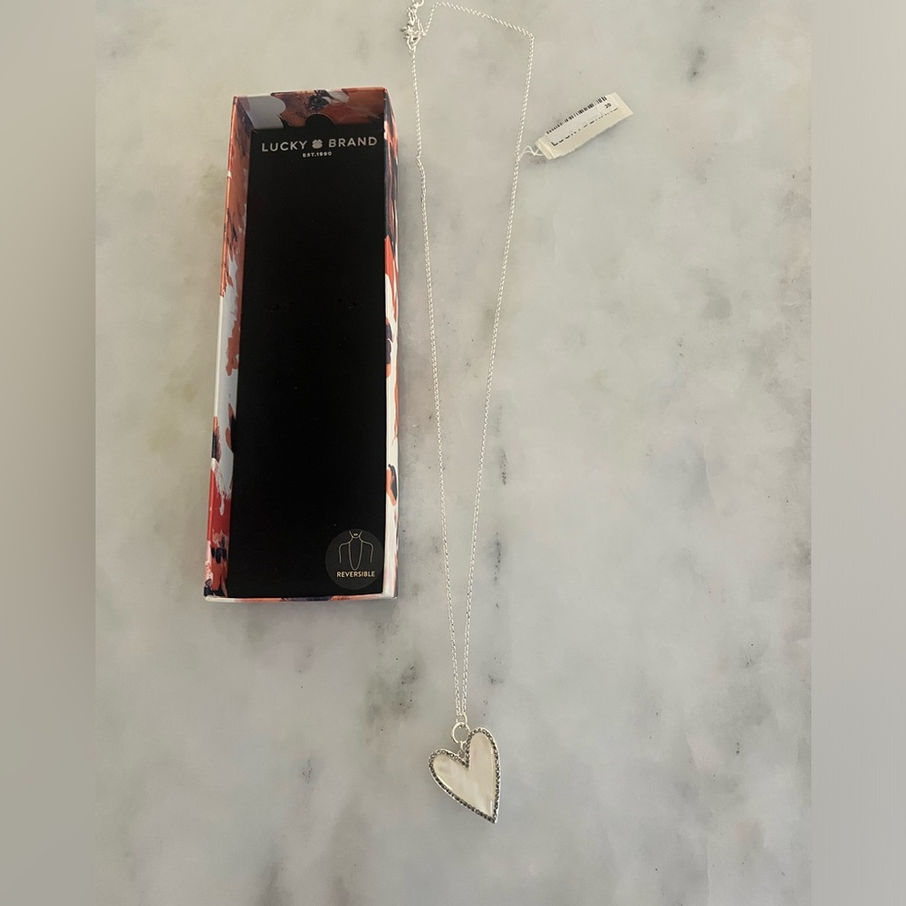 Lucky Brand heart pendant necklace